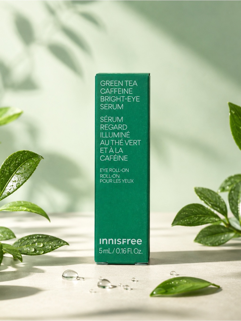 Innisfree Green Tea Caffeine Bright-Eye Serum Eye Roll-On 5mL NIB
